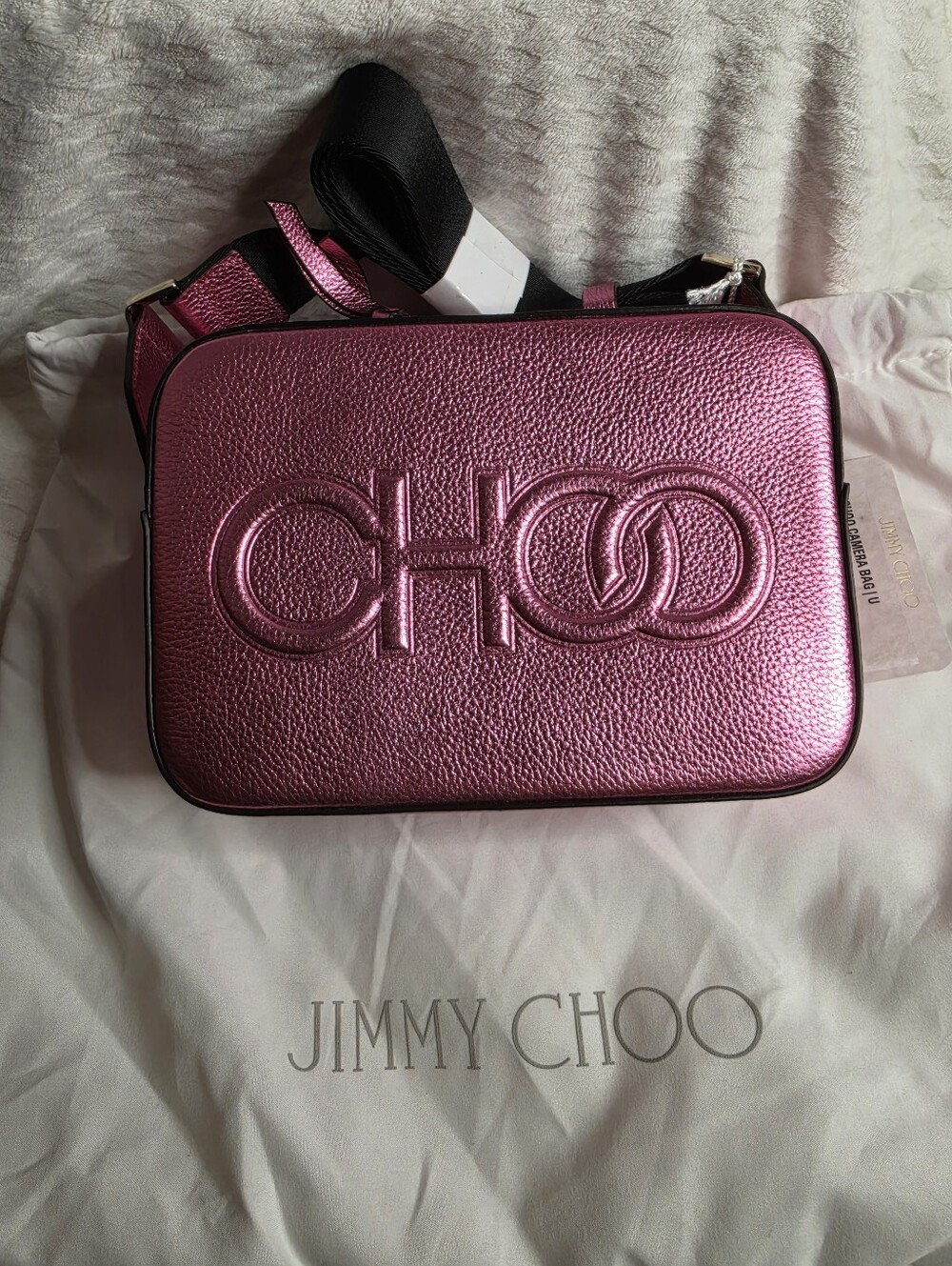 Jimmy Choo Peony Pink Balti Camera Bag